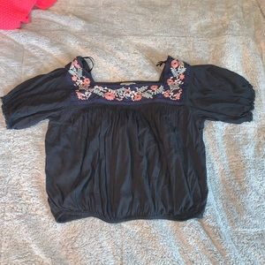 American Eagle flowered shirt